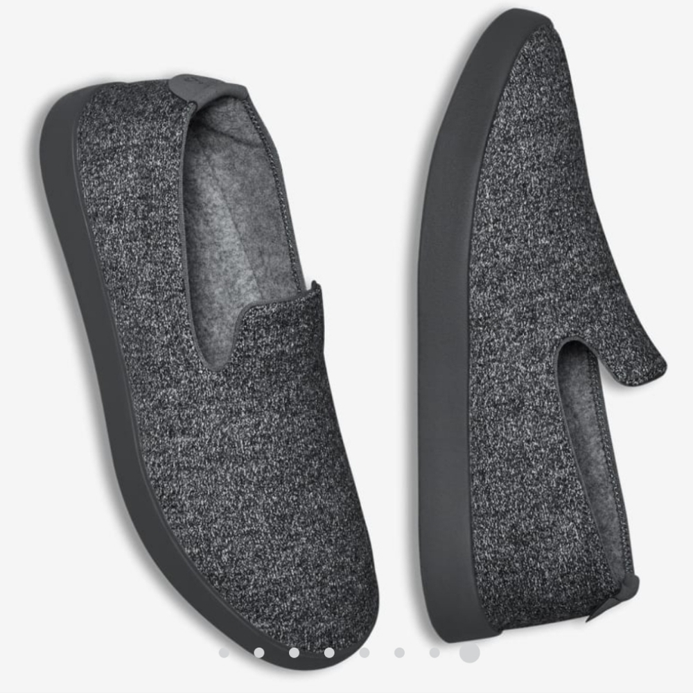 ALLBIRDS Women's Wool Loungers Natural Grey Dark Grey Sole Size 7
